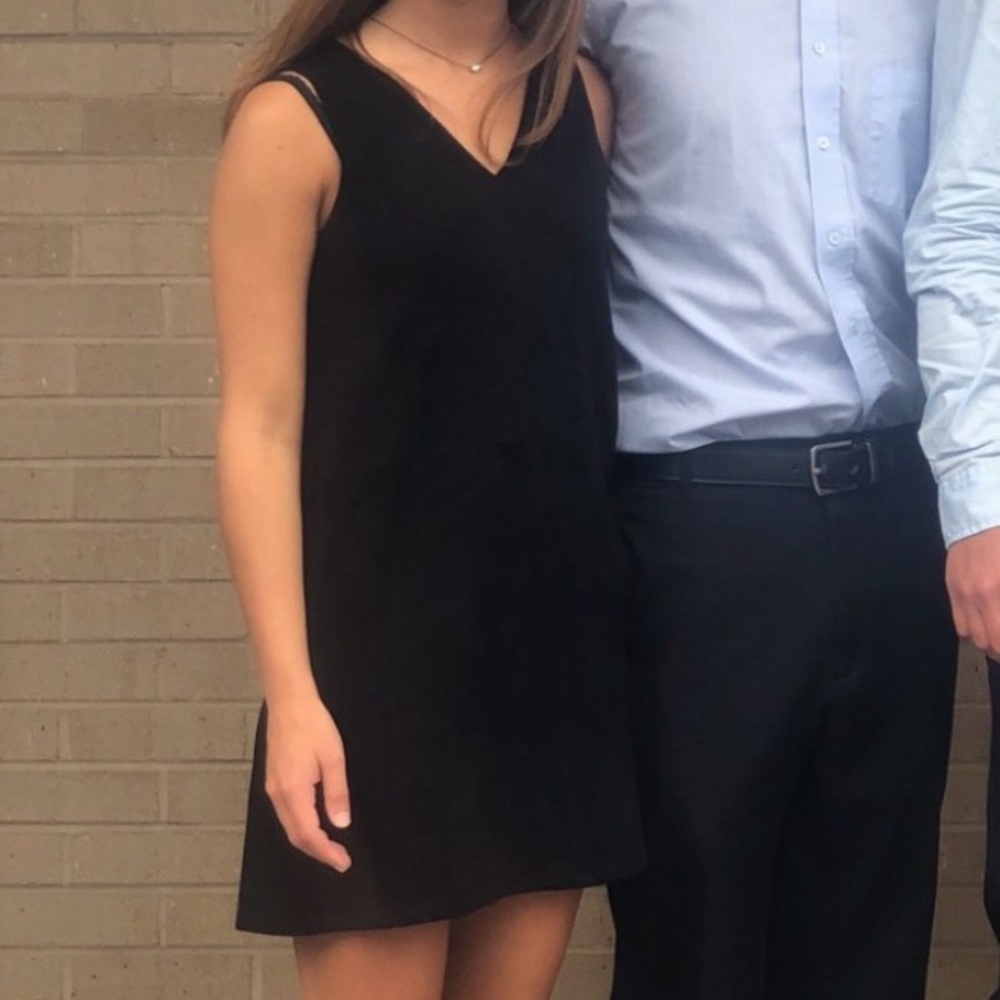 Black V Neck Dress